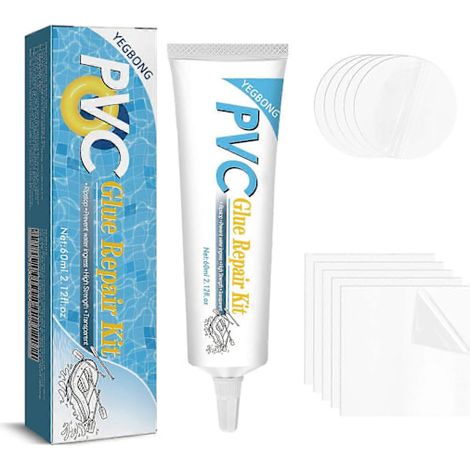 Kit de réparation pour piscine, matelas pneumatique, réparation des fissures et fuites de tentes, flotteur de natation, étanche, transparent et auto-adhésif. (1/5)