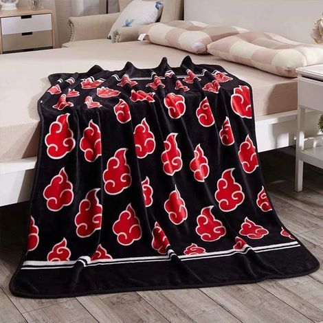 Anime Naruto Shippuden Plüschdecke Akatsuki Flauschige Decke 200x150cm Bequeme Wohndecke/Sofadecke/Reisedecke