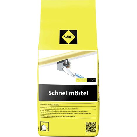 Sakret Schnellmörtel 5 kg Beutel Estrich & Mörtelprodukte