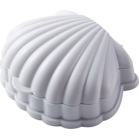 Boîte de rangement de bijoux en coquille portable Boîte de rangement pour bijoux pour filles, bagues, boucles d'oreilles, goujons(gris) (1/5)