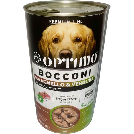 OPTIMO BOCCONCINI PER CANE AL GUSTO DI AGNELLO E VERDURE DA 1250 GR (1/2)