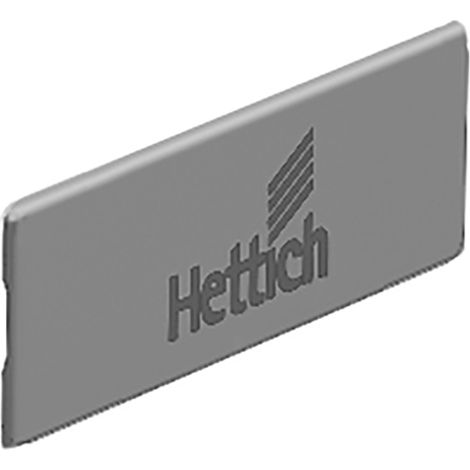 Hettich Möbel-Zierkappe,  für Schubkasten,  InnoTech Atira,  9194646,  Kunststoff grau (1/3)