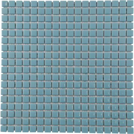 Mosaïque Verre - Bleu - 30 x 30 cm - Carrés (1/2)