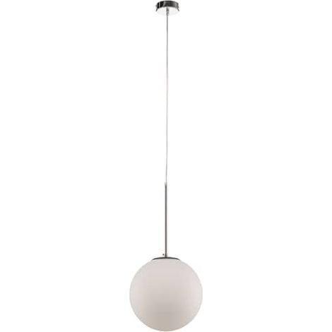[GEBRAUCHT] B-Ware Euluna Pendelleuchte Dione Hängeleuchte Deckenlampe E27 1 Flg Weiß Chrom 30 Cm (1/2)
