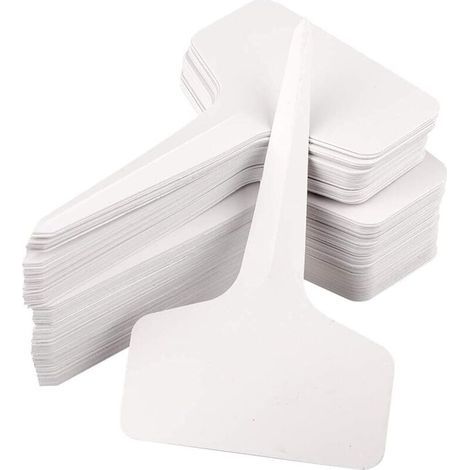 Étiquettes pour plantes et marqueurs, 100 étiquettes, étanche, accessoires de jardinage 6 cm x 10 cm 6100.1cm blanc H209 (1/5)