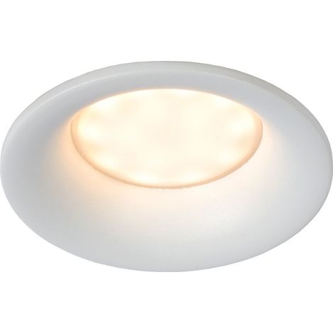 Lucide ZIVA - Einbaustrahler Badezimmer - Ø 8,5 cm - 1xGU10 - IP44 - Weiß (1/5)