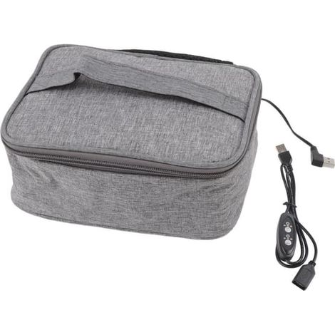 Boîte à lunch USB portable pour bureau, voyage, gymnastique - Facile à nettoyer Oxford Matériel de vêtements (1/5)