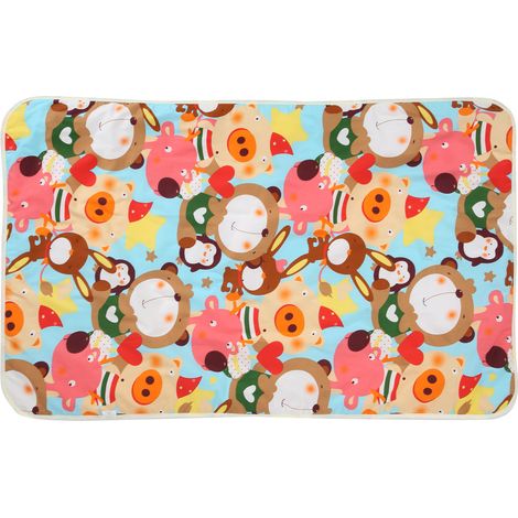 Coussin à langer imperméable 3 couches pour bébé, tapis change bébé nouveau-né, protection anti-urine, modèle 5 (1/5)