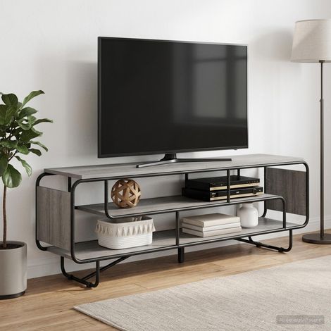 vidaXL Soporte de TV 180 x 36 x 45 cm Sonoma gris Madera de ingeniería (1/5)