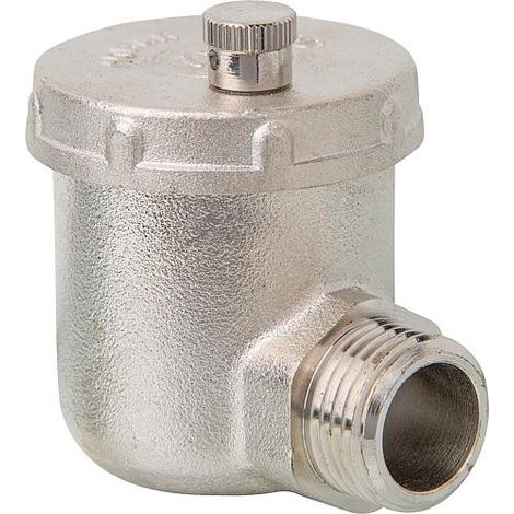 Purgeur rapide 1/2 automatique avec raccord coude chrome  PS maxi 6b