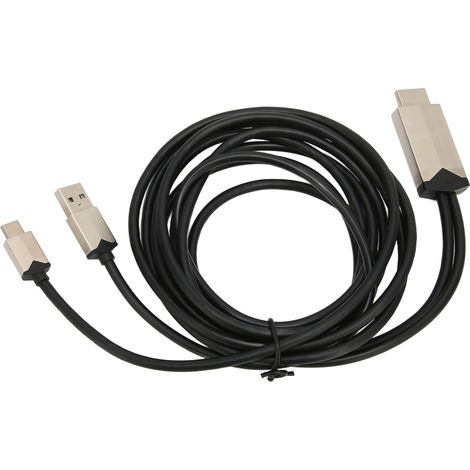 Câble USB-C vers HDMI 4K à 30Hz Ultra HD, alimenté par USB pour MacBook 12/13 pouces/PRO (1/5)