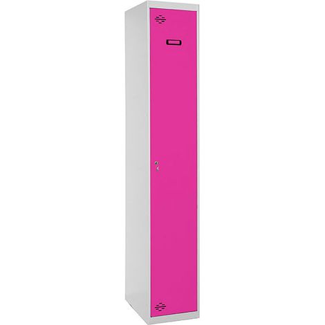 Simonrack Simonlocker Prof.dism.single gris et rose casier métallique
