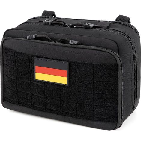 Taktische Molle Tasche, erweiterbar, 900D Nylon, Schwarz