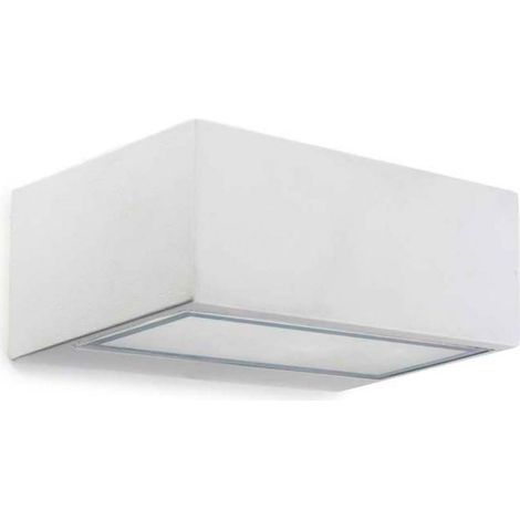 LedsC4 Nemesis - Aplique de Pared Exterior LED 15W. Diámetro 22cm. Estructura de Aluminio. Uso Exterior IP66. Color Blanco