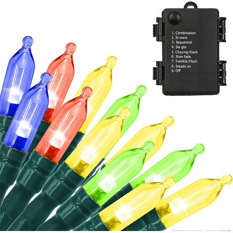 Guirlande Lumineuse Led 50 Leds 8 Modes Etanche Pour Interieur Exterieur Noel - 5 Metres (1/5)