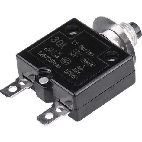 Disjoncteur Thermique - Protection Contre Surcharge - Réarmement Manuel - 50v Dc 250v Ac - 8a (1/5)