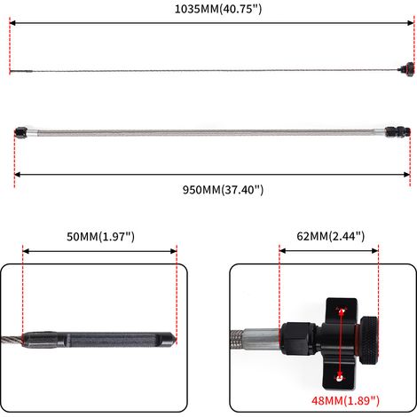 Auto-Modifikationsteile, passend für Ford F-150 (2010-2023), Getriebeölmessstab 22200 (1/4)