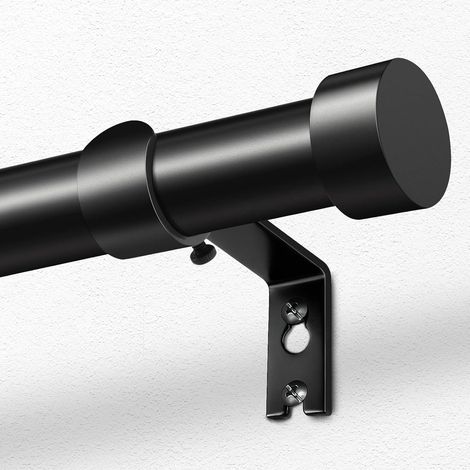 Tringle Rideau Noir, Ø 25 mm Barre Rideau Extensible 80-218 cm (1/5)