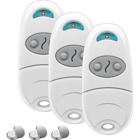 Télécommande Portail 433,92 MHz 2 Canaux Compatible avec Top 432EV 432A 432M 432 – Lot de 3 + 3 Piles Incluses (1/5)