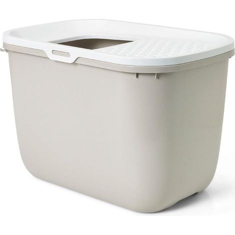 Arenero cubierto para gatos Cubo Hop In Moka  Oferta exclusiva (1/5)