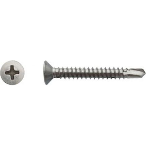 Vis autoperceuse tête fraisée empreinte Phillips® Inox A2 - 4,8 x 19 mm - BIVI (1/2)