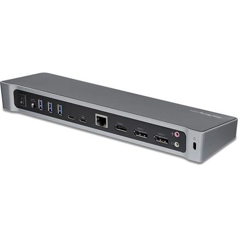 HUB Switch STARTECHCOM DK30CH2DEPUE Negro, Plata (1/2)