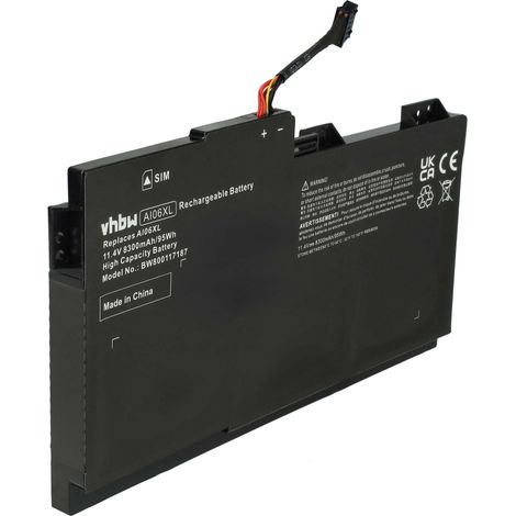 vhbw Akku kompatibel mit HP ZBook 17 G3 V1Q05UT, 17 G3 V1Q07UT, 17 G3 V1Q08UT, 17 G3 Workstation Notebook (8300 mAh, 11,4 V, Li-Polymer) (1/5)