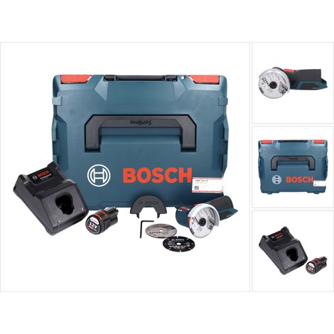 Bosch GWS 12V-76 Professional Akku Winkelschleifer 12 V 76 mm Brushless + 1x Akku 3,0 Ah + Ladegerät + L-Boxx
