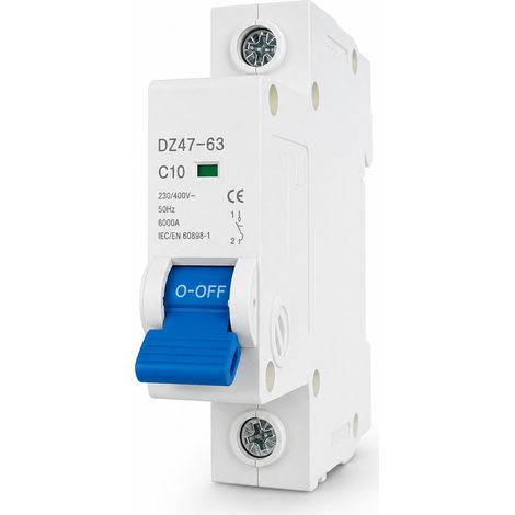 Disjoncteur miniature 1P 40A courbe C 6kA EN60898-1 (1/5)