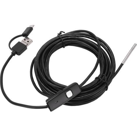 Endoscope AN100-3.9 3.9mm Caméra d'Inspection Haute Définition pour Tuyaux, Téléphone Portable, LED Borescope, Industrie Auto, Câble Rigide 5m/16.4ft (1/5)