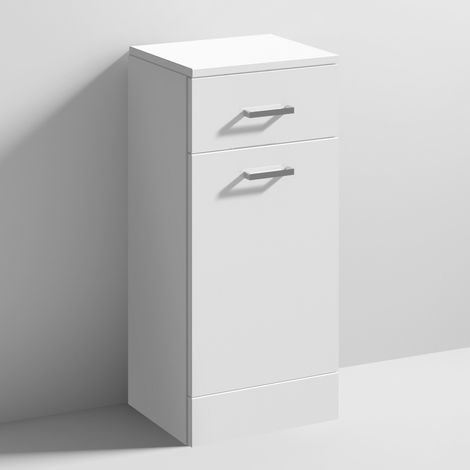 Nuie Mayford Laundry Basket 350mm Wide x 330mm Deep - Gloss White (1/3)