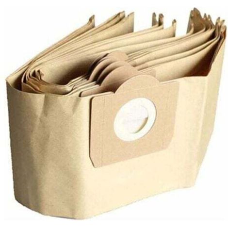 Sac Aspirateur Karcher WD3, Lot de 5 Sacs droits Aspirateur pour Karcher WD3, WD 3 Premium, WD3200, WD3500P, A2204, A2204, A2534, SE4001 (1/4)