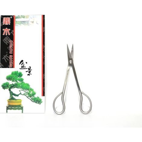 Forbice bonsai per rametti in acciaio satinato mm. 180