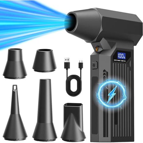 Ventilateur portable portatif - Souffleur de poussière électrique sans fil turbo 110 000 tr/min (1/5)