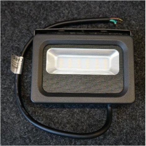 Projecteur extérieur LED 10W noir 230x190mm 4000K 850lm 120° alim 230V extra-plat IP65 MB EXPERT