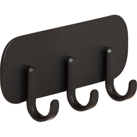 Ganchos magnéticos para frigoríficos y armarios, perfectos para cocinas, pasillos y lavaderos (negro, 1 unidad) (1/5)