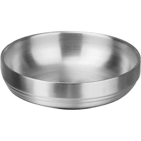 1 soucoupe en acier inoxydable pour restaurant