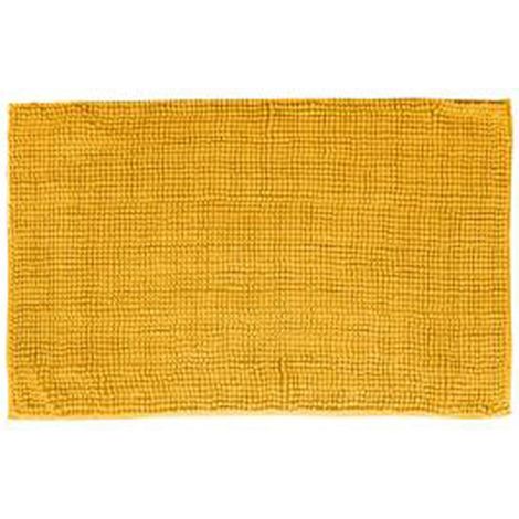 Tapis de Salle de Bain "Chenille" 50x80cm Jaune