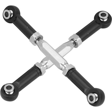 Biellettes de direction en alliage d'aluminium pour voiture RC Axial Rock Racer 90026 (noir) (1/5)