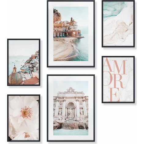Tableau Décoration Murale - Sans Cadres -Set De Poster Premium Pour La Maison, Bureau, Salon, Chambre, Cuisine -2 X A3 & 4 X A4-30x42 & 21x30 (1/5)