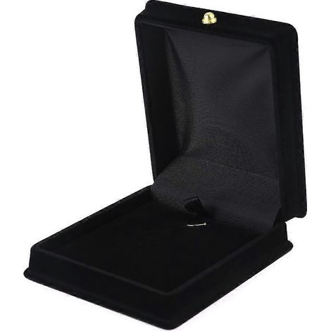 Boîte élégante en velours pour colliers, pendentifs et bracelets, idéale pour présenter des bijoux de mariage.