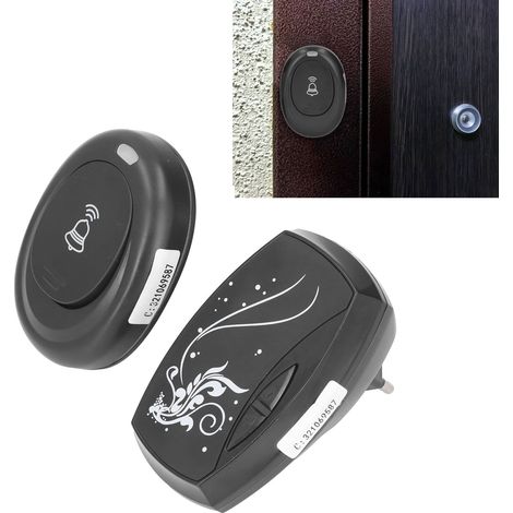 Kabellose musikalische Türklingel mit LED und Blitzlicht, Fernbedienung, wasserdichtem Design, 36 Melodien, einfache Installation, für Zuhause und Büro. (1/5)