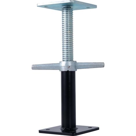 Lot de 2 supports de poteau réglables en hauteur de 165 à 254 mm pour poutres de levage et de support, capacité de charge : 24-39,4 cm (1/5)