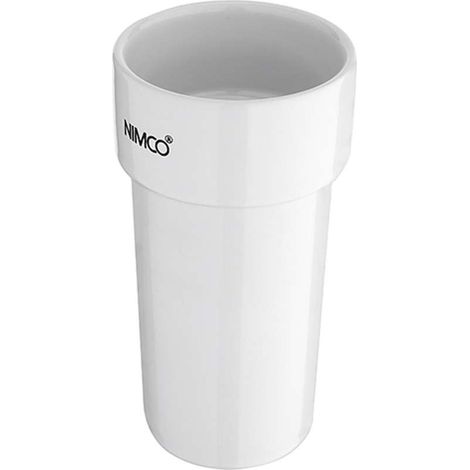 Nimco - Vaso de repuesto para cepillo y pasta de dientes sin soporte, blanco 1058K-N (1/2)
