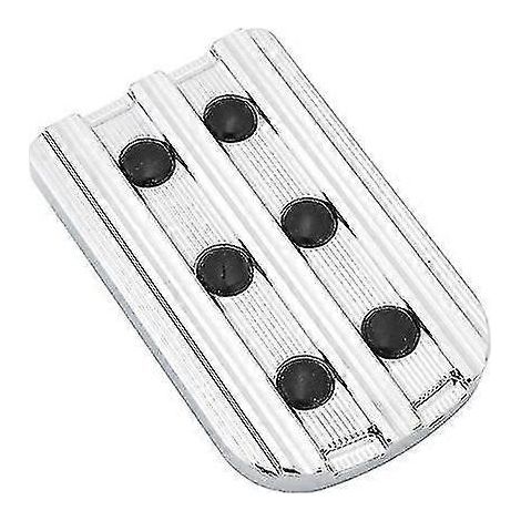 Repose-pieds et pédale de frein noirs/chromés pour moto Harley Softail Touring, CVO Electra Glide, Dyna, Fat Boy (1/5)
