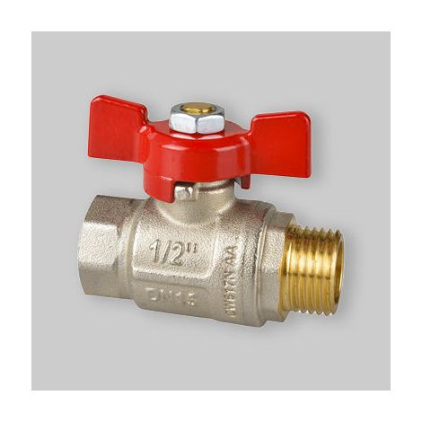 Valvola A Sfera M/F A Passaggio Totale Con Farfalla In Alluminio Icma 1"1/4 Pn 30 (1/2)