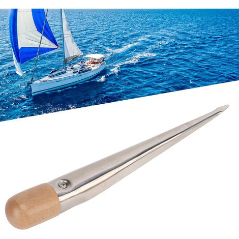 Pointe d'épissure marine en acier inoxydable 304 avec manche en plastique pour cordage de bateau et yacht (1/5)