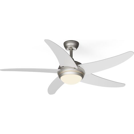 Klarstein Ventilador de techo Bolero 2 en 1 132 cm Luz 55 W Mando a distancia Control por aplicación 2 sentidos de giro