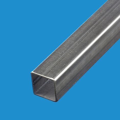 Tubo cuadrado acero 25x25 mm Largo en metros: 1 metros
