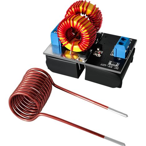 Carte de chauffage par induction ZVS 120 W à tension d'entrée DC 5-12 V avec circuit de commande Flyback et bobine d'allumage pour cuisinière DIY. (1/4)